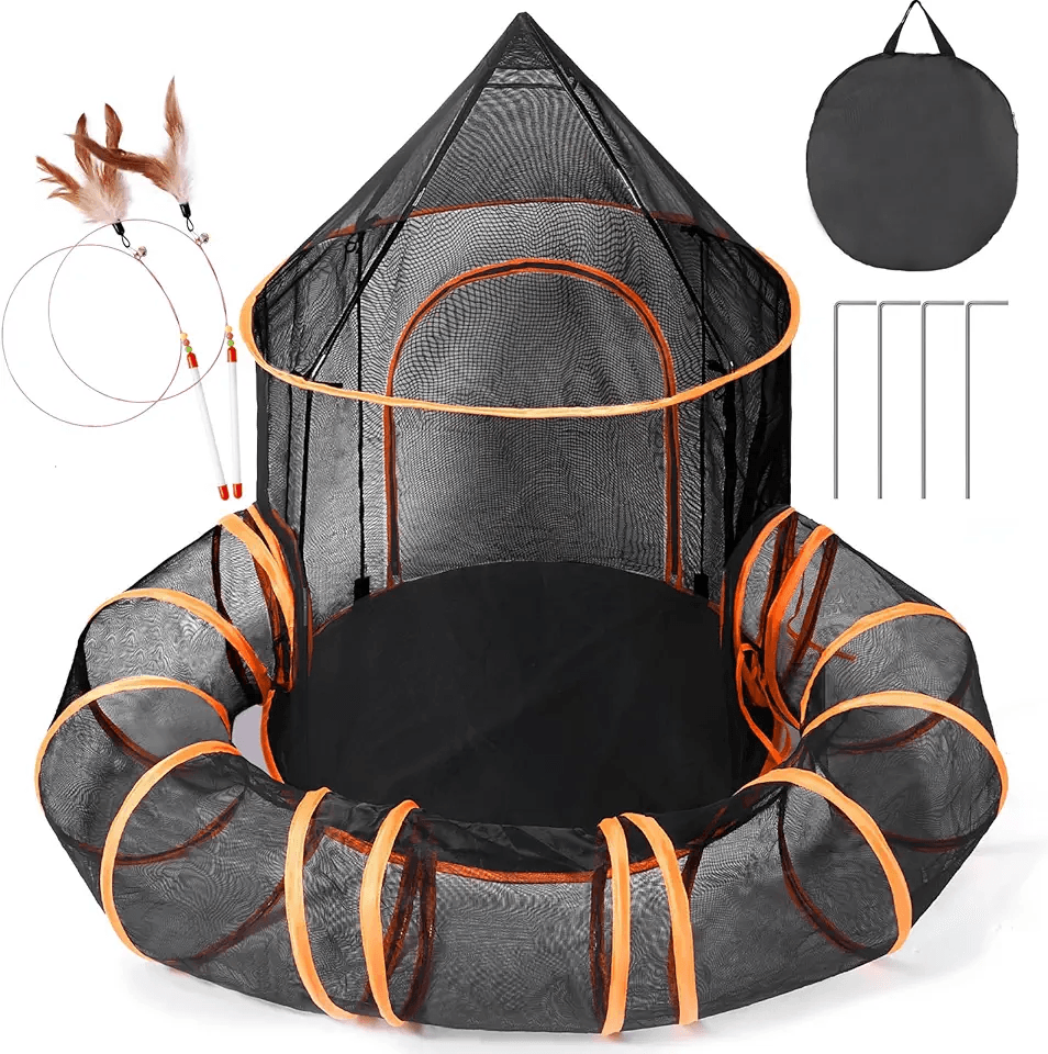 Odoland Outdoor Cat Tent Tunnel Large: Hero Images