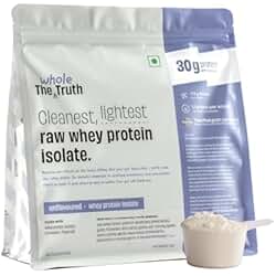 The Whole Truth Whey Protein Isolate Unflavoured |1 kg (2.2 lbs): Hero Images