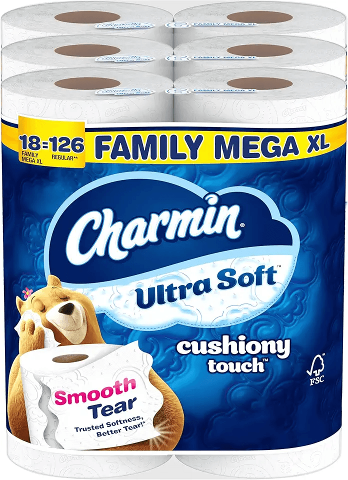 Charmin Toilet Paper Ultra Soft Cushiony Touch: Hero Images