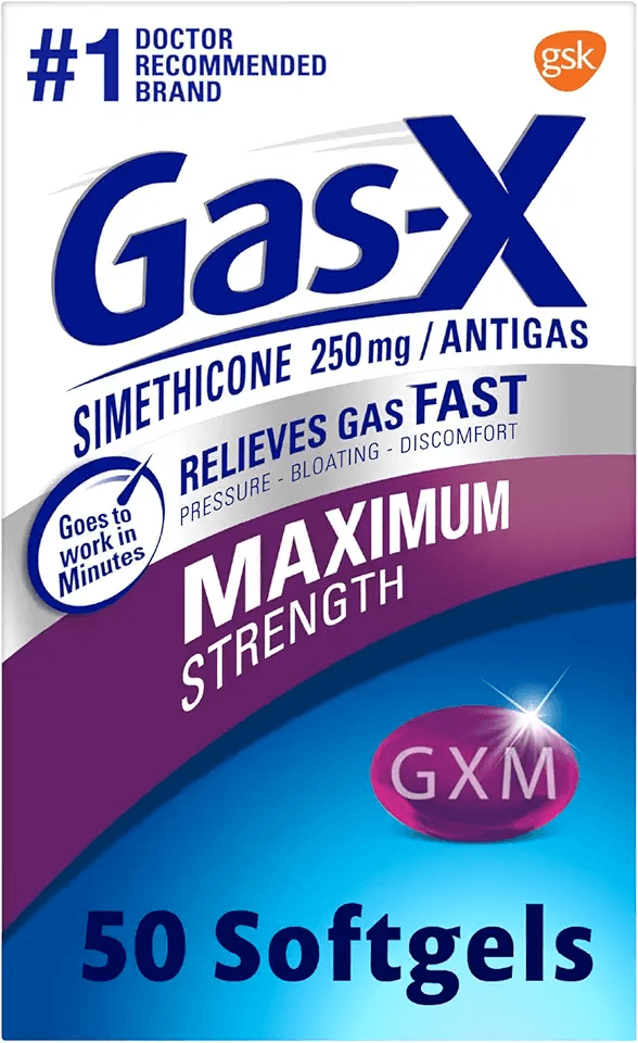 Gas-X Maximum Strength Gas Relief Softgels with Simethicone 250 mg for Bloating Relief: Hero Images