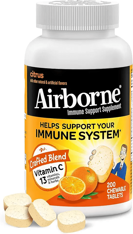 Airborne 1000mg Chewable Tablets with Zinc: Hero Images
