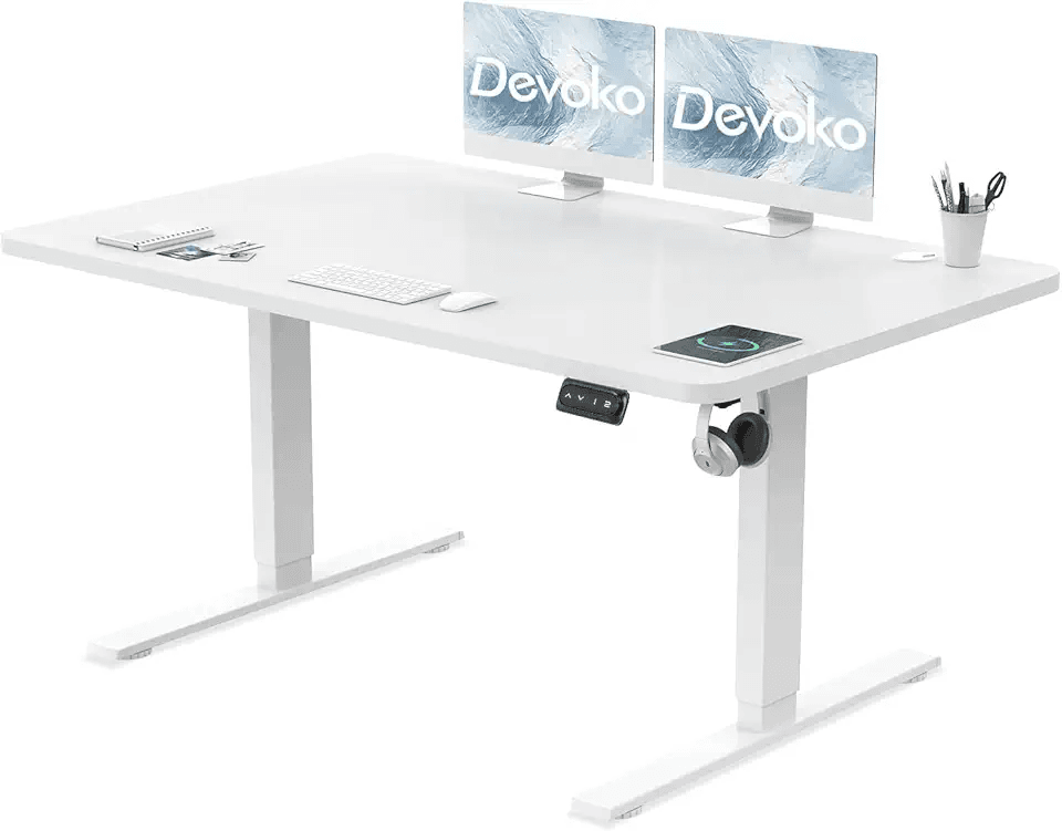 Devoko Electric Standing Desk 120x60cm Sit Stand Table Height Adjustable with Backpack…: Hero Images