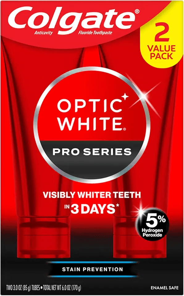 Colgate Optic White Pro Series Whitening Toothpaste with 5% Hydrogen Peroxide: Hero Images