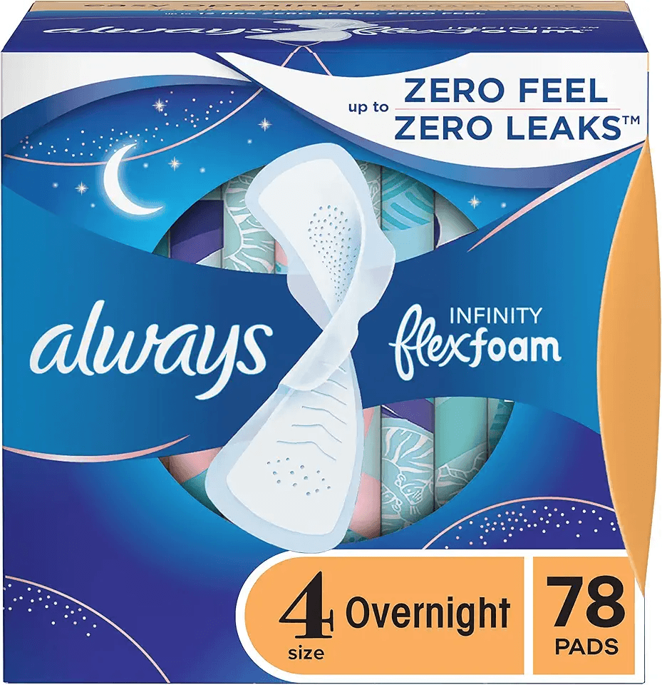 Always Infinity Feminine Pads for Women: Hero Images