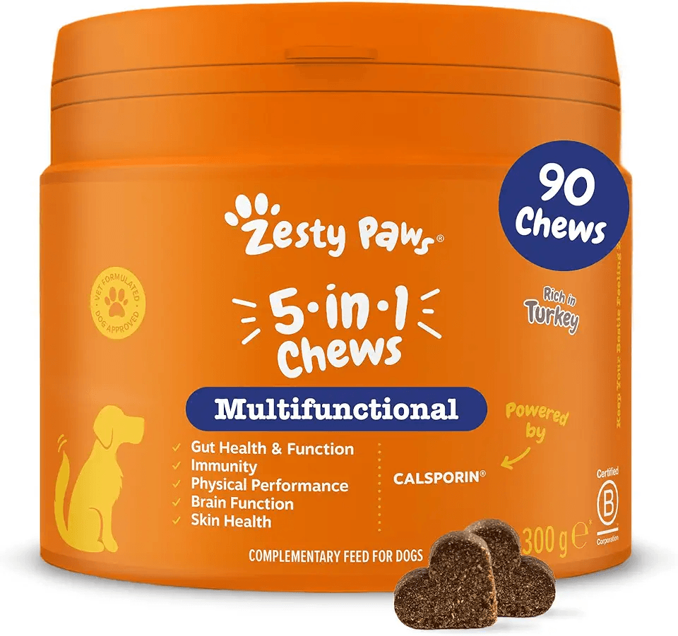 Zesty Paws 5-in-1 Chews: Hero Images