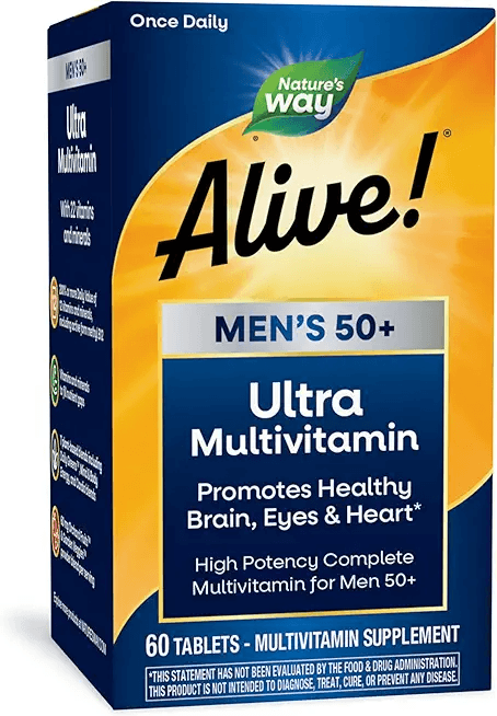 Nature's Way Alive! Men’s 50+ Daily Ultra Multivitamin: Hero Images