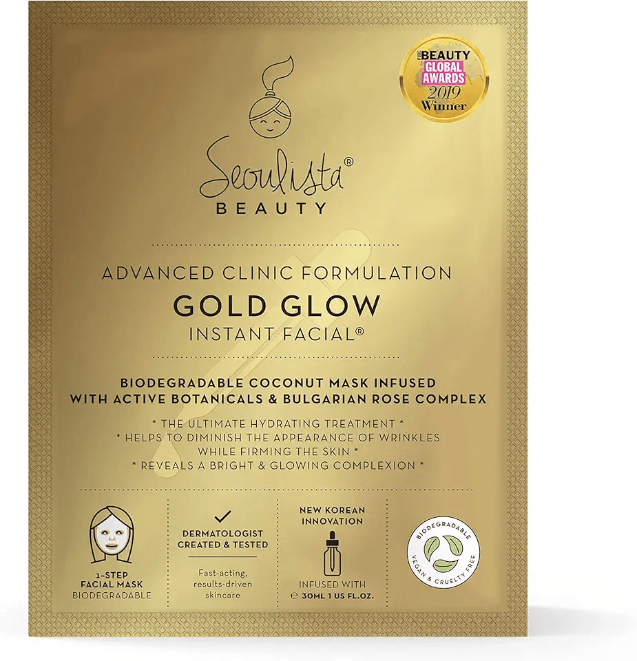 Seoulista Beauty Advanced Clinic Formulation Gold Glow Instant Facial: Hero Images