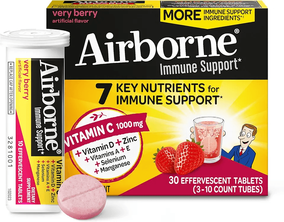 Airborne 1000mg Vitamin C with Vitamin D & Zinc: Hero Images