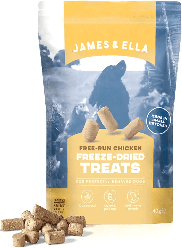 James & Ella Freeze-Dried Dog Treats (40g) ❘ Delicious Free Run Chicken Freeze-Dried Dog…: Hero Images