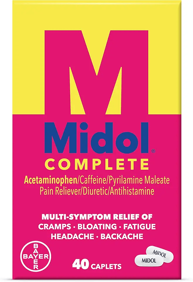 Midol Complete Menstrual Pain Relief Caplets: Hero Images
