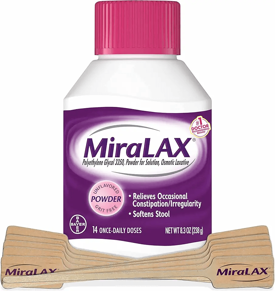 MiraLAX Gentle Constipation Relief Laxative Powder with Stirrer: Hero Images