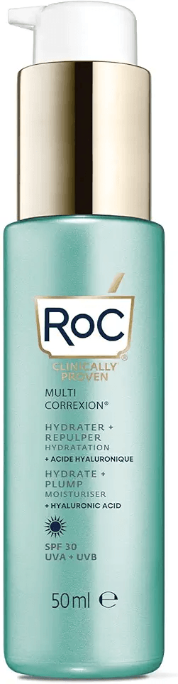 RoC Multi Correxion Hydrate + Plump Moisturiser SPF30: Hero Images