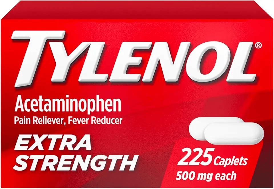 Tylenol Extra Strength 500 mg Acetaminophen Caplets: Hero Images