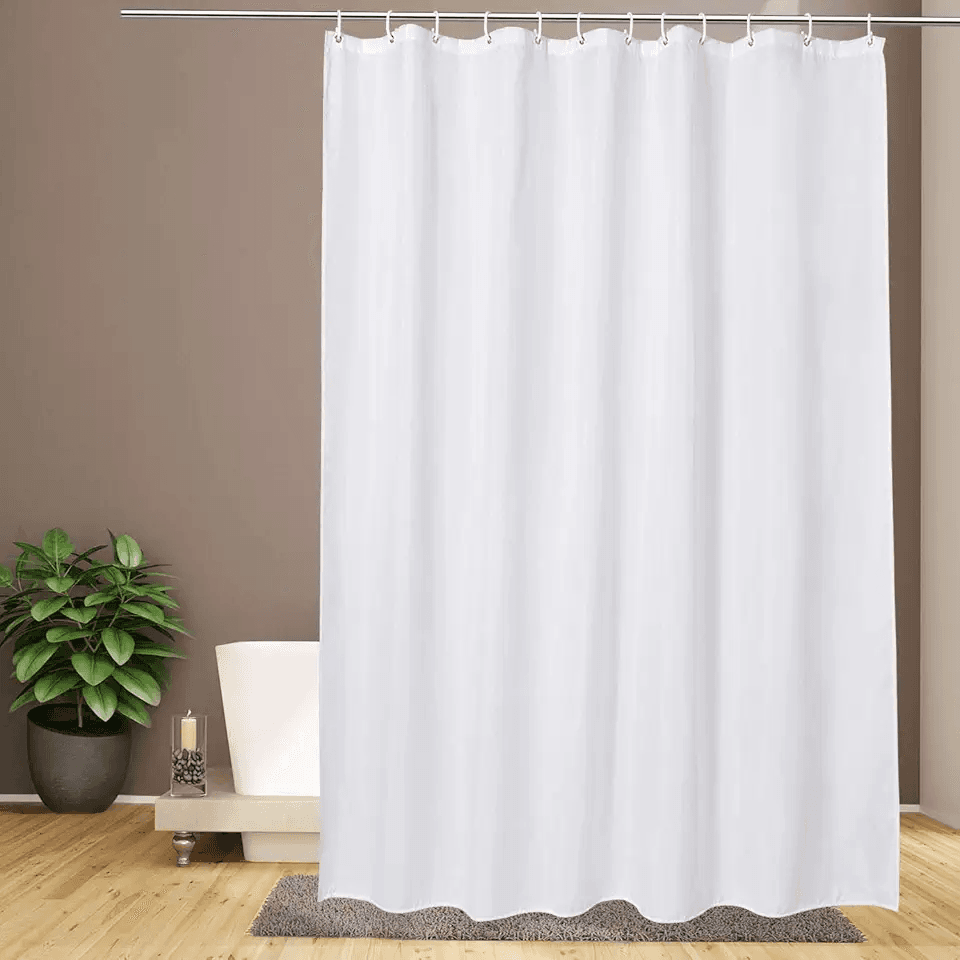 White Shower Curtain: Hero Images