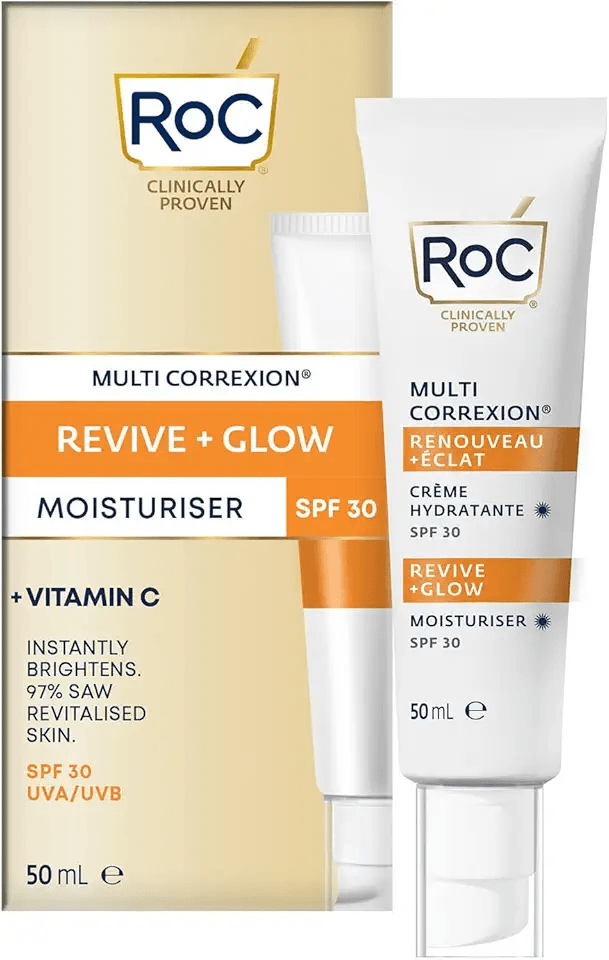 RoC Multi Correxion Revive + Glow Face Moisturiser SPF30: Hero Images