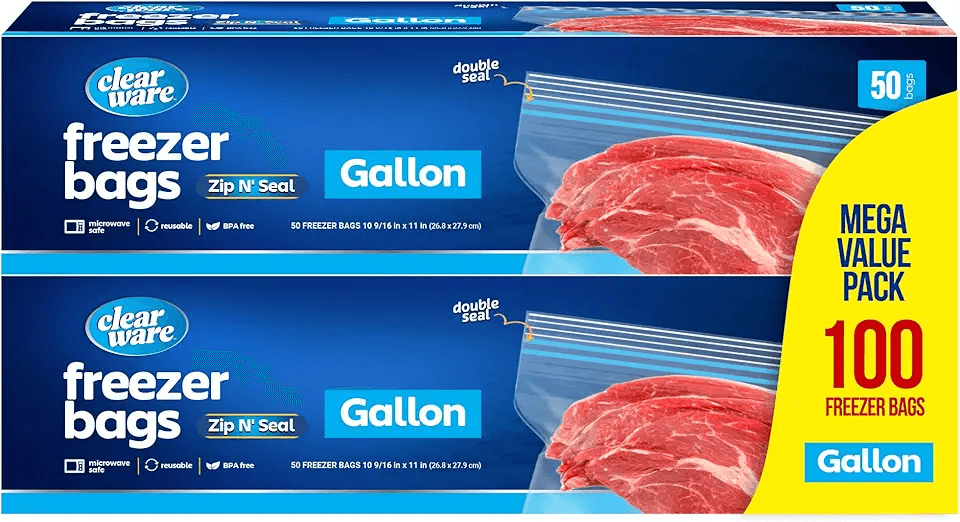 Gallon Freezer Bags: Hero Images
