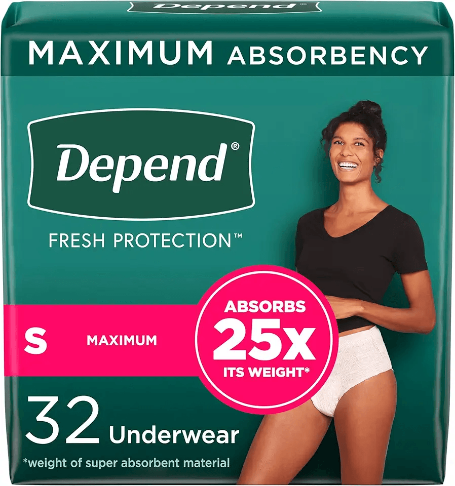 Depend Fresh Protection Adult Incontinence & Postpartum Bladder Leak Underwear for Women: Hero Images