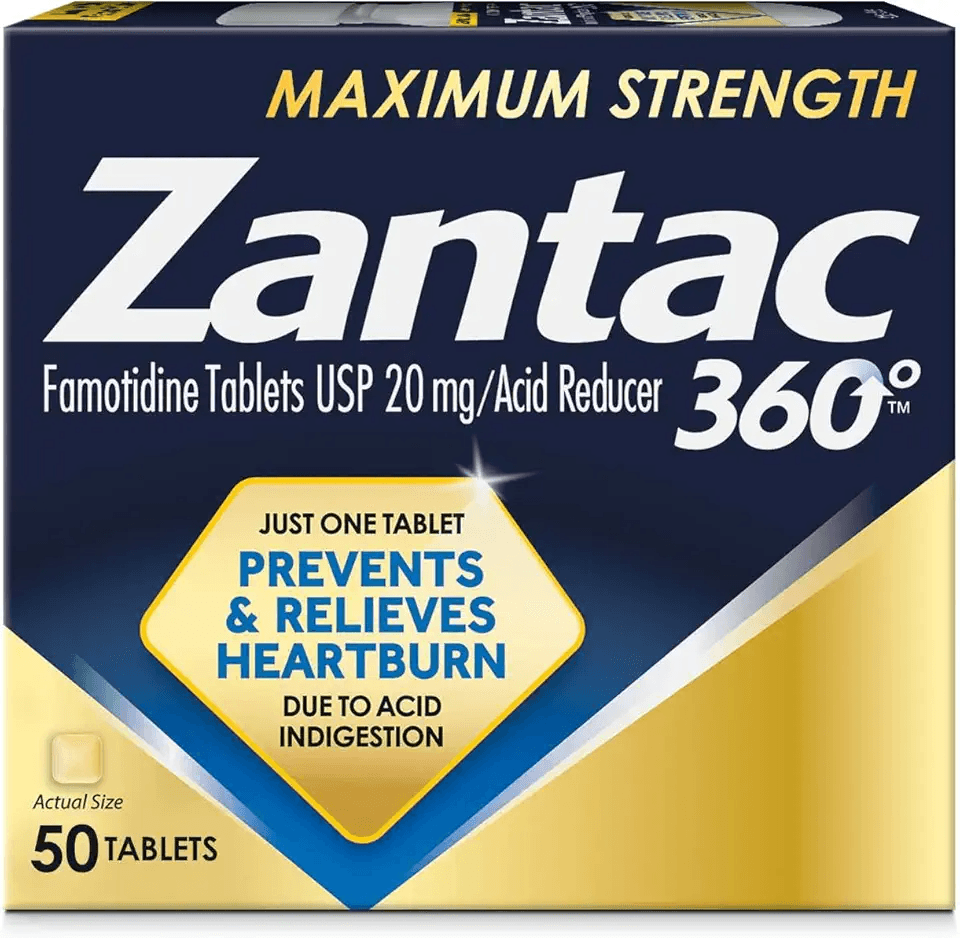 Zantac 360 Maximum Strength Tablets: Hero Images