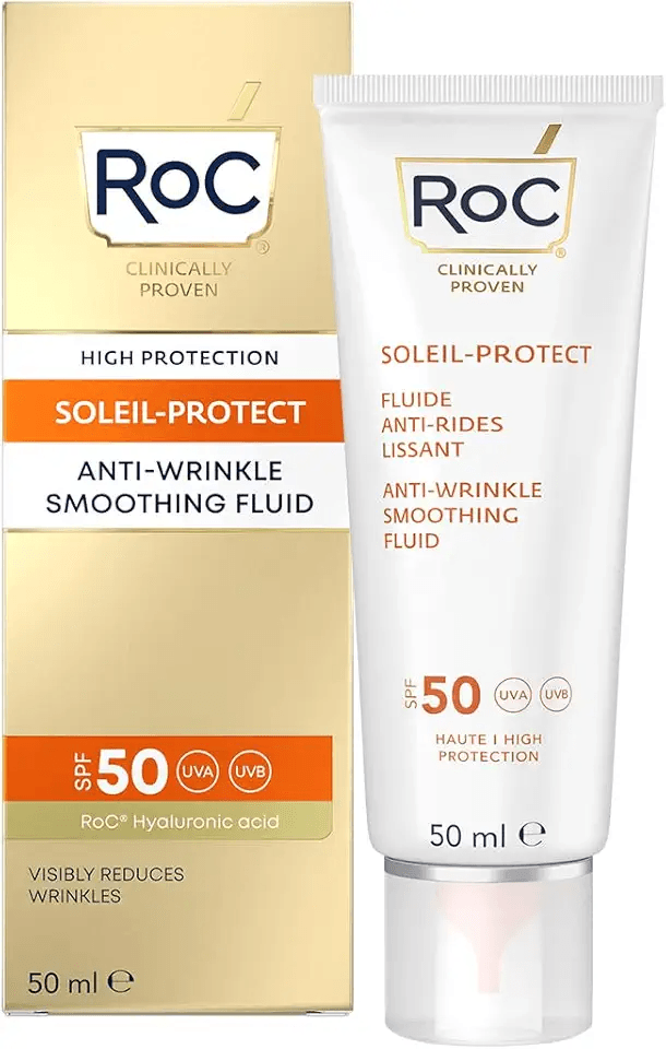 RoC Soleil-Protect Anti-Wrinkle Smoothing Fluid SPF50+: Hero Images