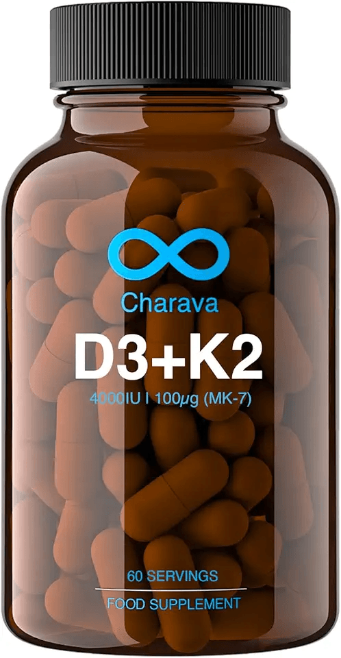 Charava Vitamin D3 + K2 Capsules (Vegan): Hero Images