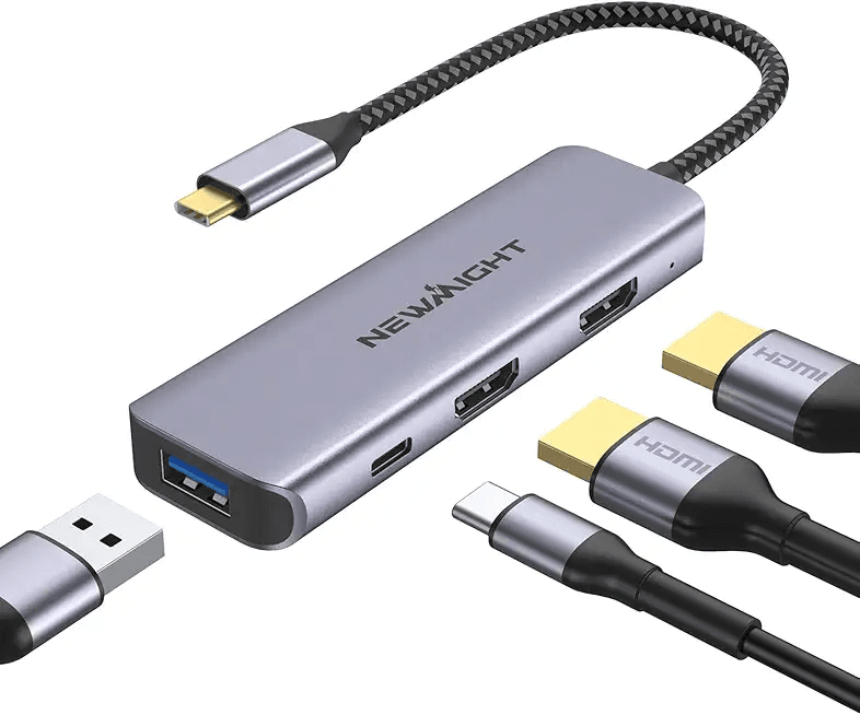 USB C to Dual HDMI Adapter: Hero Images
