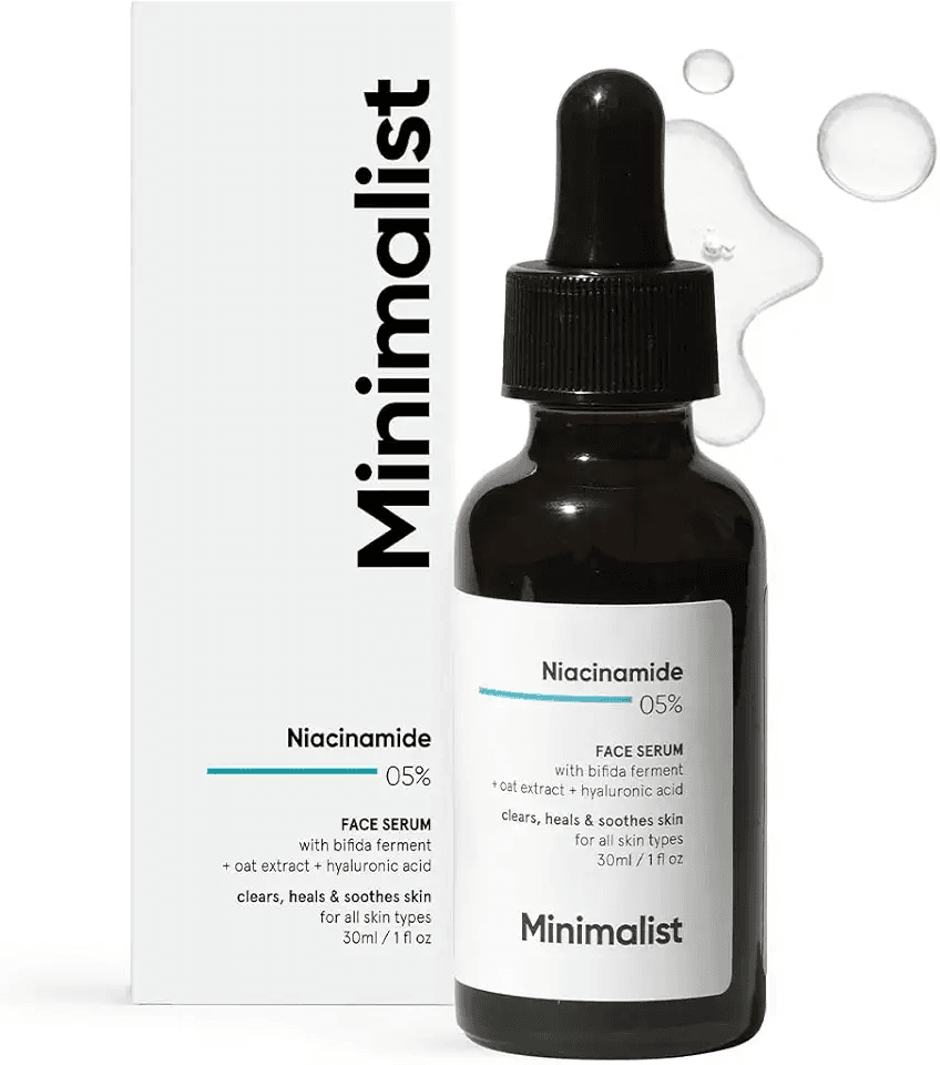 Minimalist 5% Niacinamide Face Serum for Clear Glowing Skin: Hero Images