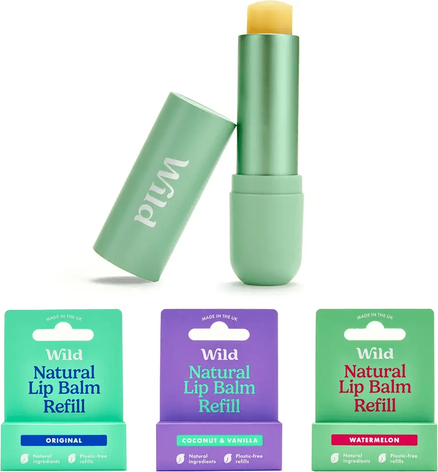 Wild Natural Refillable Lip Balm Starter Kit: Hero Images