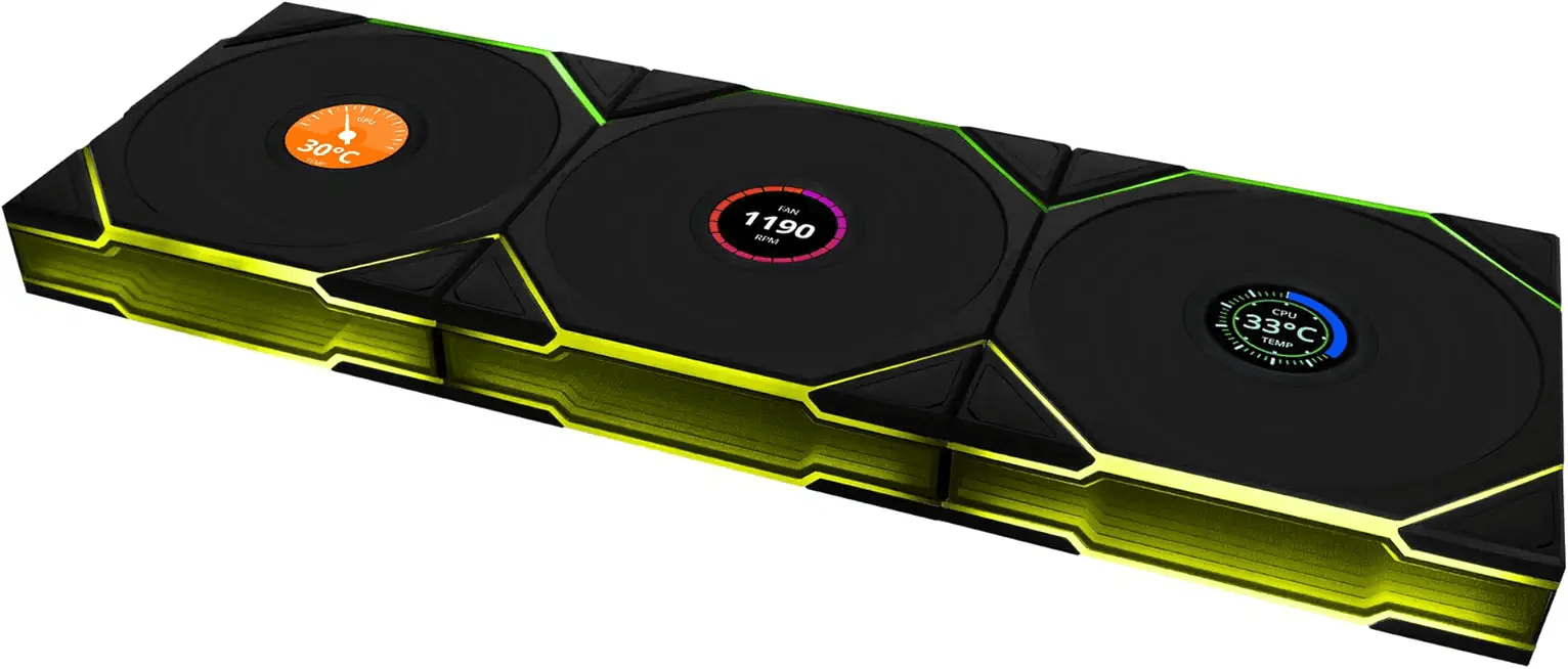 Lian Li UNI FAN TL Wireless LCD PC Fan 120mm RGB: Hero Images