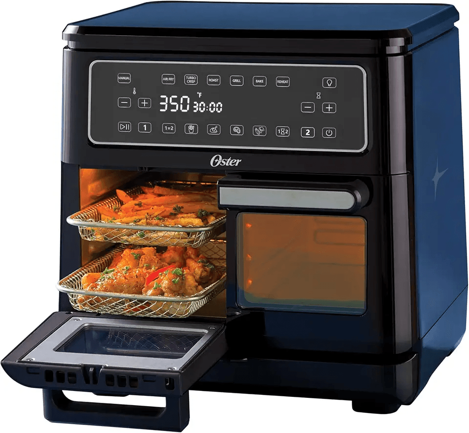 Oster 11-Quart Flex Air Fryer Oven Dual Air Fryer with 2 Cooking Zones Double with 6…: Hero Images