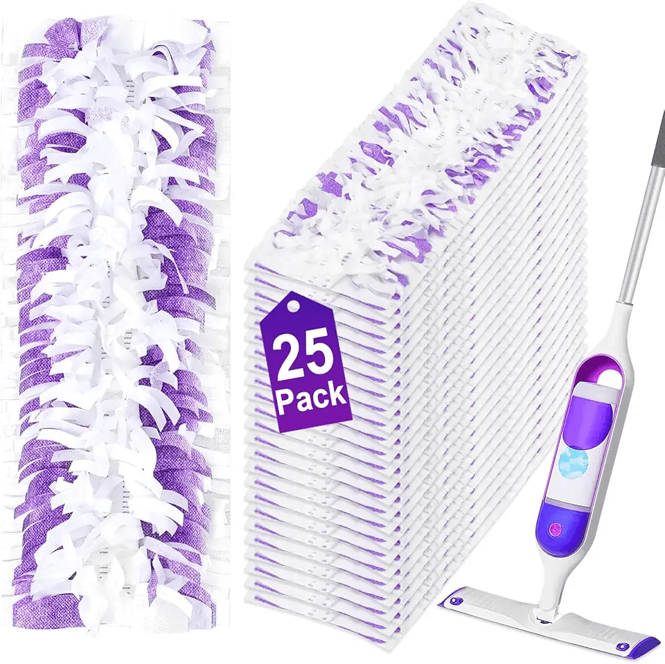 25 Pack Disposable Mopping Pads Refills for Swiffer PowerMop: Hero Images