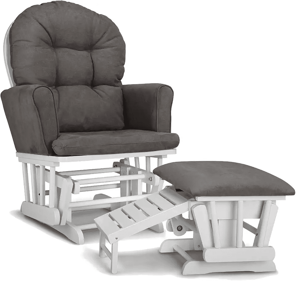 Graco Parker Semi-Upholstered Glider and Nursing Ottoman: Hero Images