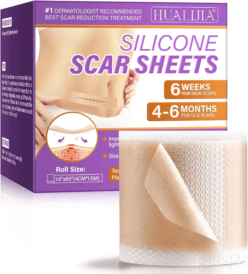 Silicone Scar Tape (1.6”x 60” Roll-1.5M): Hero Images