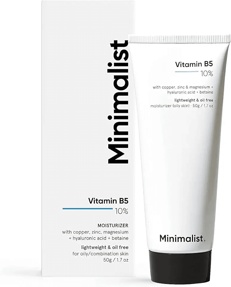 Minimalist Vitamin B5 10% Oil Free Fast Absorbing Lightweight Face Moisturizer Gel For…: Hero Images