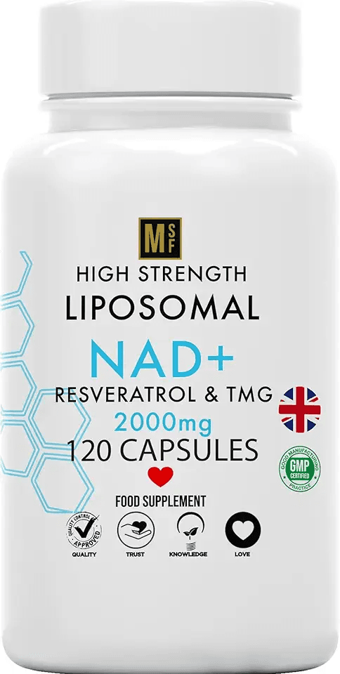 Liposomal NAD+ with Resveratrol & TMG 2000mg: Hero Images