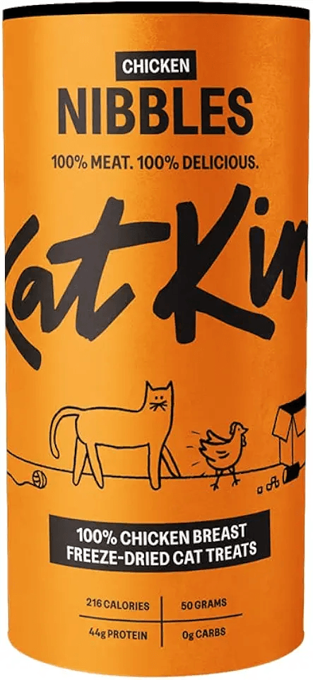 KatKin Chicken Nibbles (50g Tube): 100% Breast Freeze-Dried Cat Treats: Hero Images