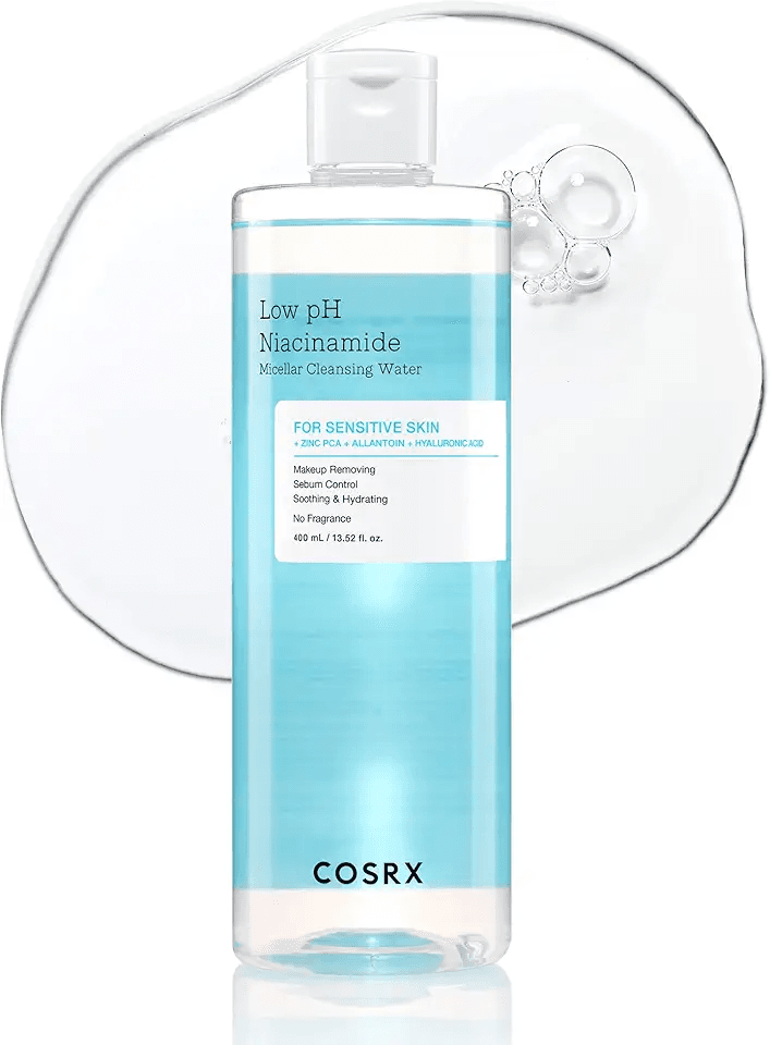 COSRX Low pH Niacinamide Micellar Cleansing Water 13.52fl.oz/400ml: Hero Images