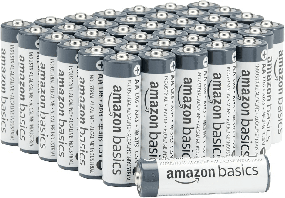 Amazon Basics 40-Pack AA Alkaline Industrial Batteries: Hero Images