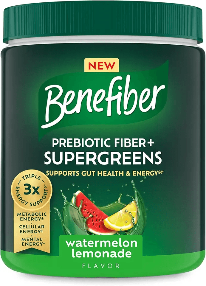 Benefiber Prebiotic Fiber + Supergreens Dietary Supplement Powder: Hero Images