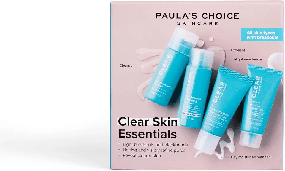 Paula's Choice CLEAR Skin Essentials Trial Kit: Hero Images