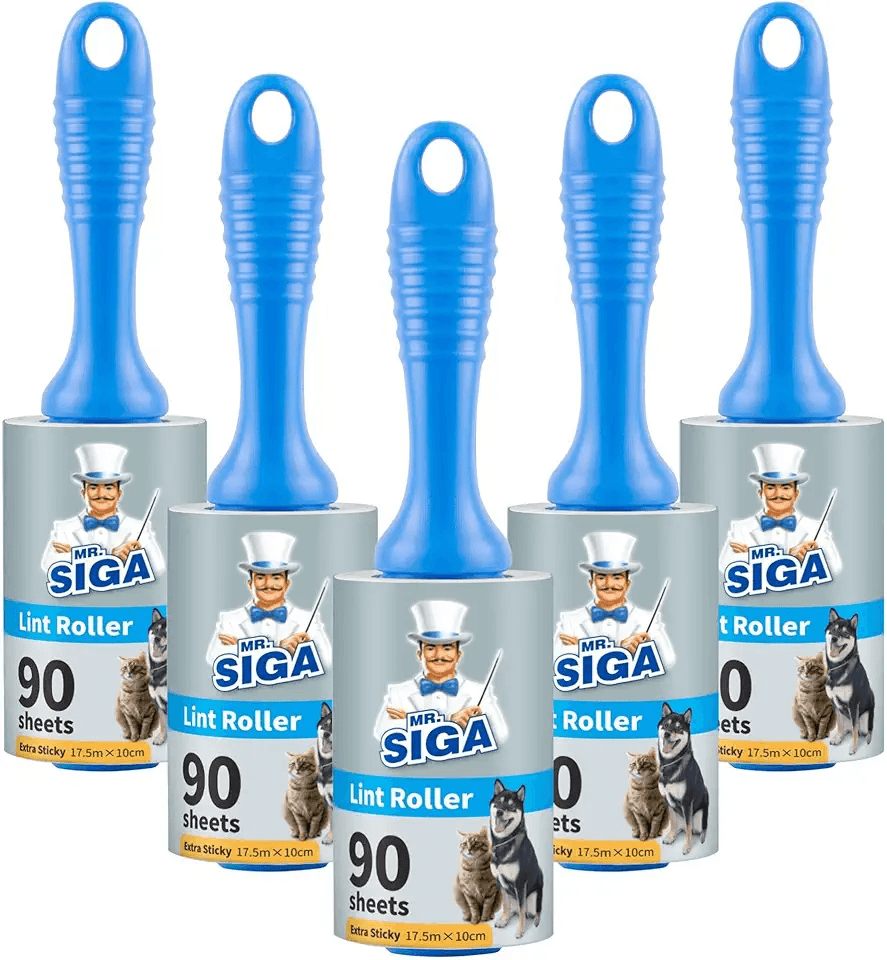 MR.SIGA Extra Sticky Lint Roller Pet Hair Remover with Easy Tear Sheets: Hero Images