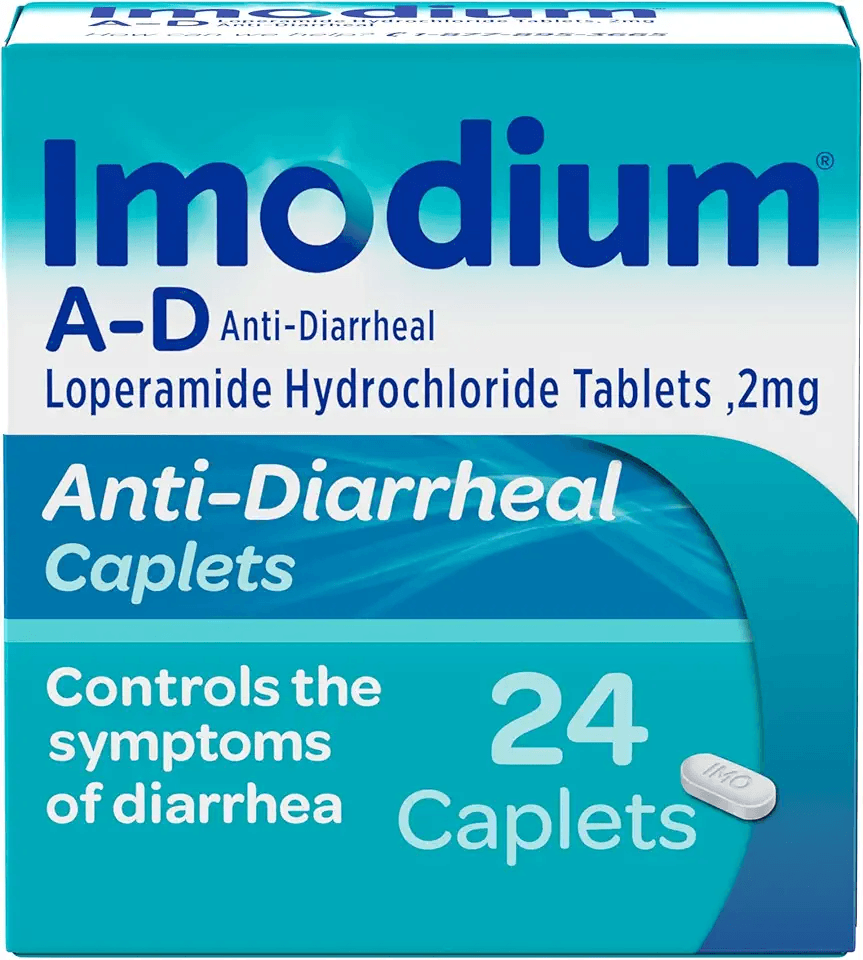 Imodium A-D Diarrhea Relief Caplets with Loperamide Hydrochloride: Hero Images