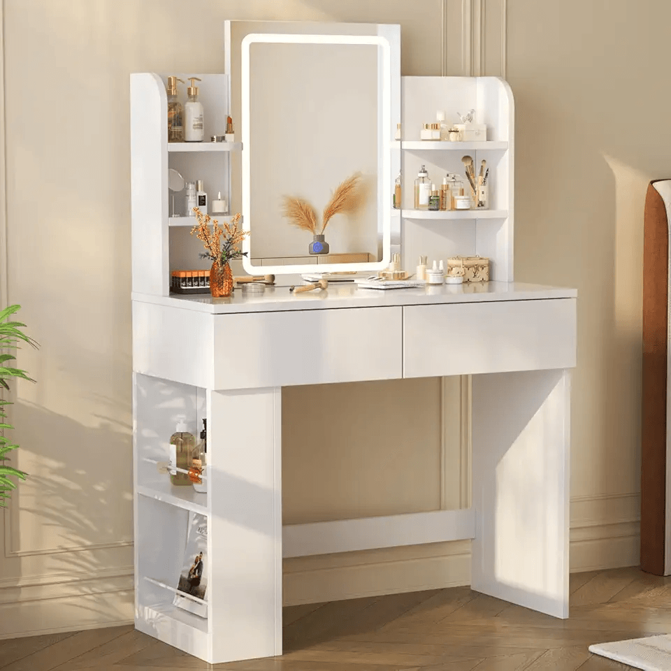 Devoko Dressing Table with LED Lighting Mirror: Hero Images