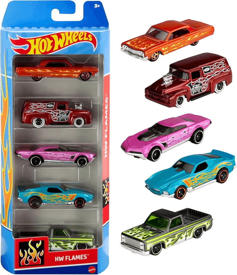 Hot Wheels 1:64 Scale Die-Cast Toy Cars 5-Pack: Hero Images