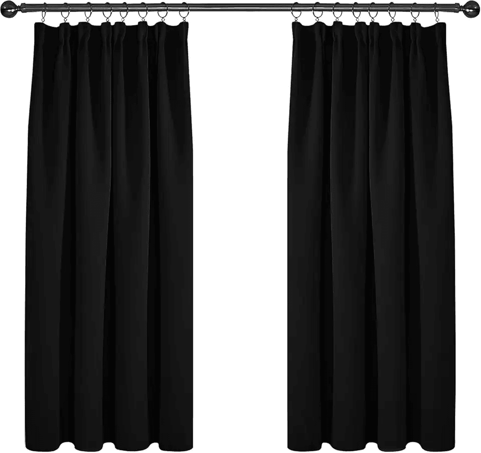 Deconovo Super Soft Black Out Curtains Thermal Insulated Pencil Pleat Blackout Curtains…: Hero Images