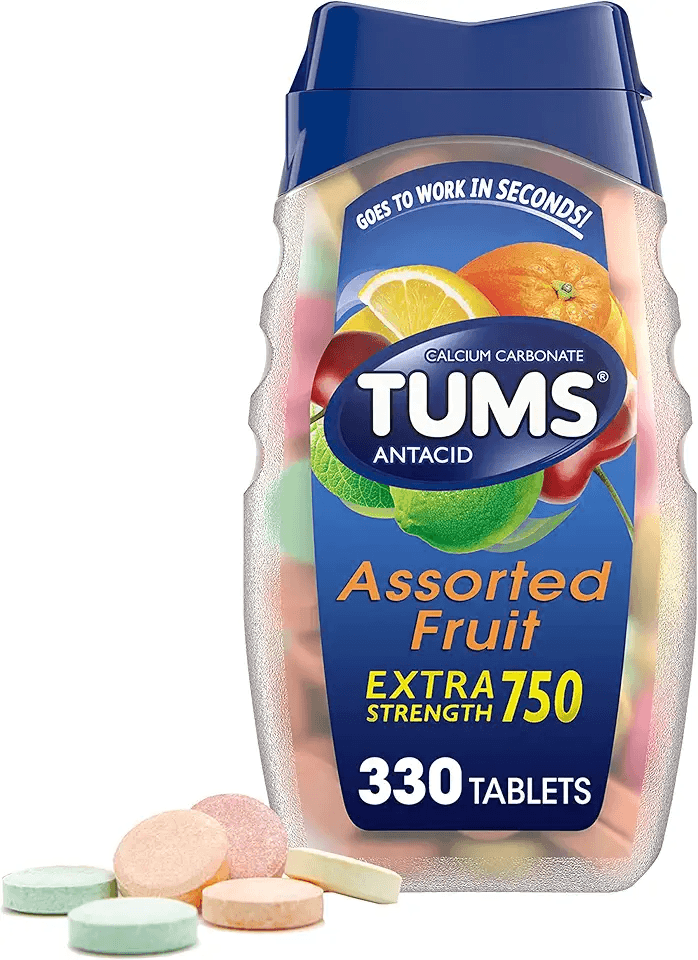 TUMS Chewable Antacid Tablets for Extra Strength Heartburn Relief: Hero Images