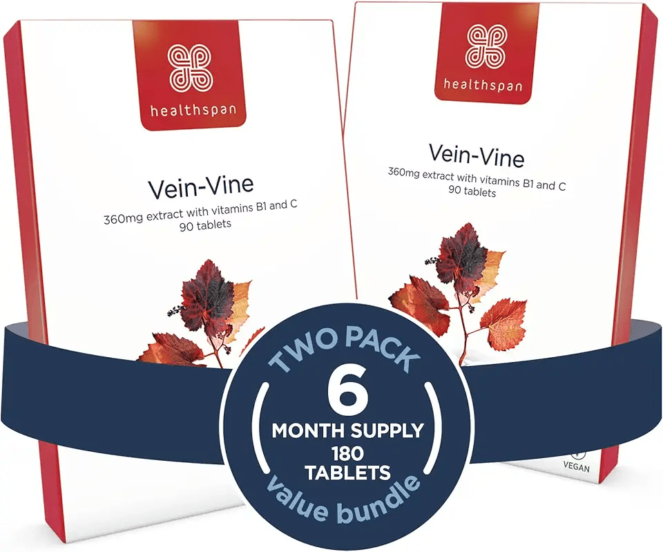 Healthspan Vein Vine Leg Vein Support 360mg (180 Tablets): Hero Images