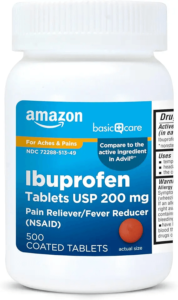 Amazon Basic Care Ibuprofen Tablets 200 mg: Hero Images