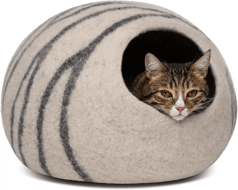 MEOWFIA Cat Bed Cave Premium Felt: Hero Images