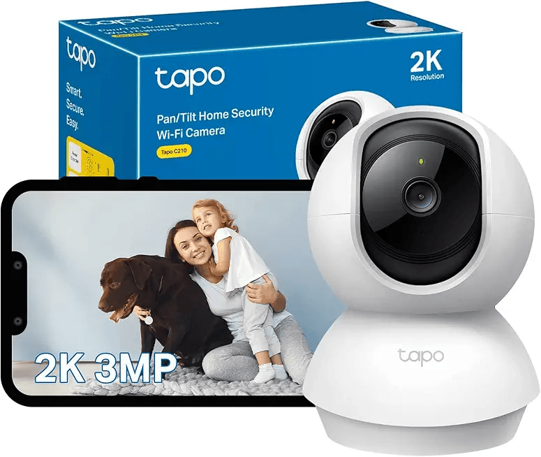 Tapo C210 2K 3MP Pan/Tilt Indoor Camera House Security Camera: Hero Images