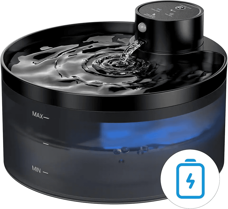 Wireless Cat Water Fountain for Drinking: 108oz/3.2L Cat Fountain Motion: Hero Images